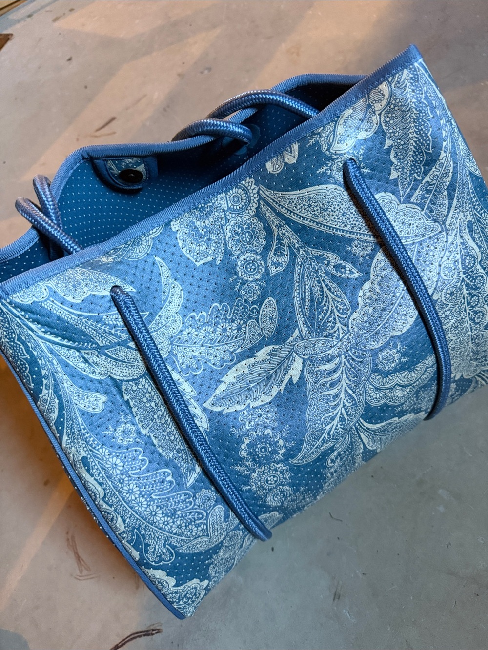 Blue Paisley Tote Bag - Women